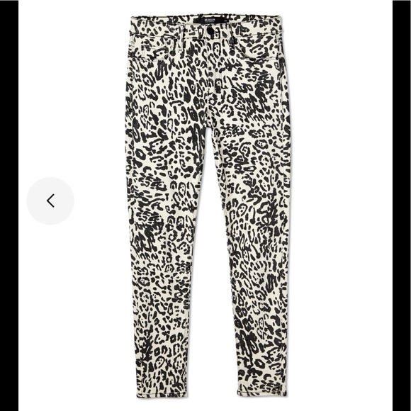 Hudson Jeans Denim - Hudson Barbara High Skinny Jeans In Washed Leopard